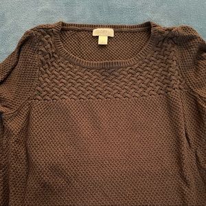 Loft outlet lightweight sweater true brown color